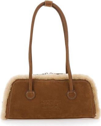 Marge Sherwood Soft Boston EW - Dames - Schoudertassen - Beige - ONE Size - Leer - Tassen