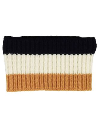 Markus Lupfer Tricolour Ribbed Knit Headband Size S
