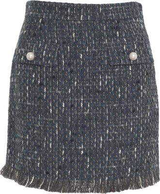Liu Jo Textured Bouclé Mini Skirt