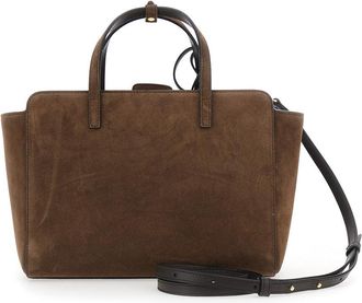 Hidesins Womens Handbag Flap M Suede Chocolate Calf Leather Handbags Hand Bags