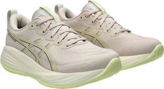 Asics Womens Gel-Cumulus 27 Shoes In Mineral Beige/huddle Yellow