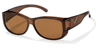 Polaroid P8300 Polarized C90/HE Womens Sunglasses Brown Size 61