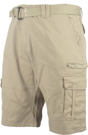 KAM Big Mens Sand Reece Cargo Style Stretch Shorts Oversized Comfortable for Sizes 44 46 48 50 52 54 56 58 60, Size : 56_Waist