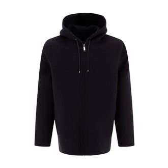Valentino Garavani Reversible Hoodie-Style Coat - male - Valentino Garavani - Zip-throughs - Blue - 2XL - Sweatshirts & Hoodies