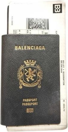 Balenciaga Black Leather Long Wallet (Bi-Fold) (Pre-Owned)