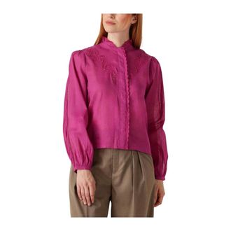 Suncoo Dames, Blouses & Shirts, Roze, Maat: XS Denim