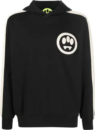Barrow motif-print long-sleeved hoodie - unisex - Cotton - S - Black