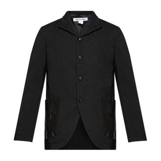 Comme Des Garçons Heren, Jassen, Zwart, Maat: M Leer