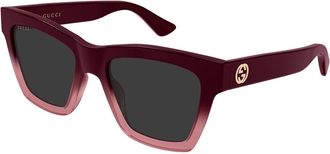 Gucci GG1714S 008 Womens Sunglasses Burgundy Size 54