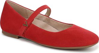 Vionic Alameda Mary Jane Flat in Red Suede at Nordstrom Rack, Size 9.5