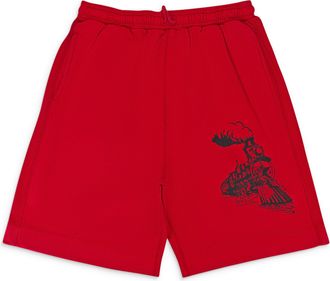 Warren Lotas TRAINING RED SWEATSHORT
