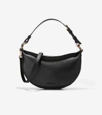 Cole Haan Womens Elizabeth Leather Crossbody Bag - Black
