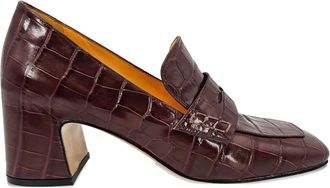 Madison.Maison Mocassini con effetto coccodrillo - Rosso
