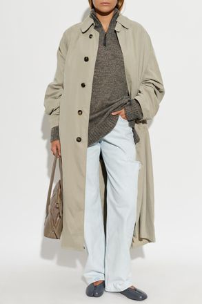 Maison Margiela Coat With Pockets, Womens, Grey