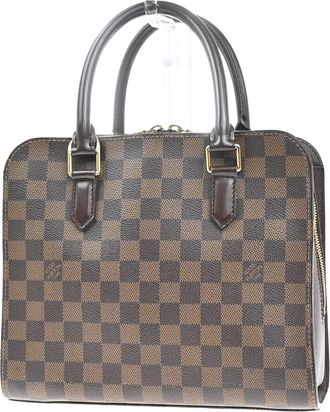 Louis Vuitton Triana Bag Damier Brown Canvas Handbag (Pre-Owned)