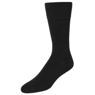 Trafalgar Store Santana Solid Colored Mid-Calf Merino Wool Socks in Black at Nordstrom