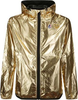 Comme Des Gar&ccedil;ons Metallic Heart Patch Hooded Jacket - Heren - Zomerjassen - Geel - M - Jassen