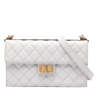 Chanel Pre-owned Leather chanel-bags - Dames - Pre-owned - Wit - Maat: ONE Size Leer