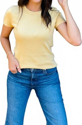 Michael Stars Womens Lexy Tee In Blondie