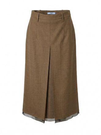 Prada Wool Midi Skirt
