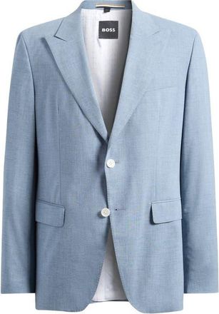 BOSS Hutson Wool Blend Jacket in Open Blue at Nordstrom, Size 42Short