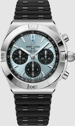 Breitling Chronomat Chronograph Automatic Chronometer Blue Dial Mens Watch PB0158101C1S1