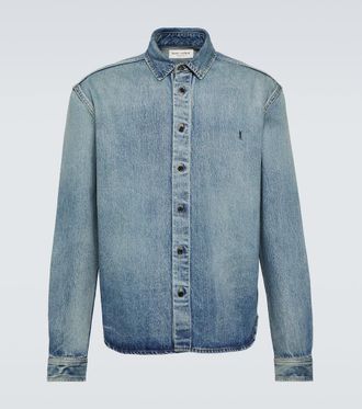 Saint Laurent Cassandre denim shirt