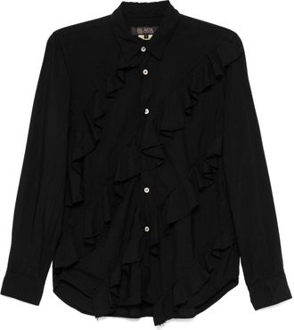 Comme Des Garçons ruffled blouse - unisex - Polyester - S