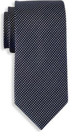Michael Kors Big & Tall Micro Dot Tie in Silver at Nordstrom, Size X-Large