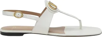 Valentino Schoenen, Dames, Wit, 36 EU, Leer, VLogo Signature Thong