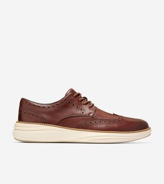 Cole Haan Mens &Oslash;riginal Grand Horizon Wingtip Oxford Shoes - Brown Size 10.5