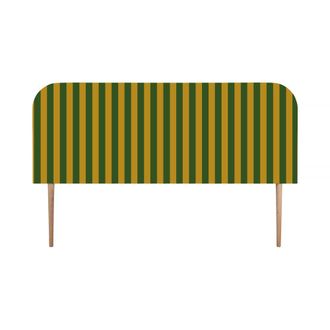 Really Nice Things Cabecero tapizado terciopelo a rayas 160x97cm