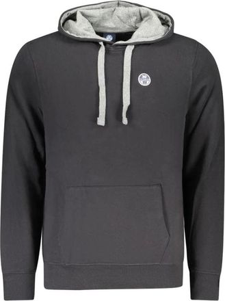 North Sails Hoodie met lange mouwen - Heren - Hoodies - Zwart - S - Katoen - Hoodies & sweatvesten