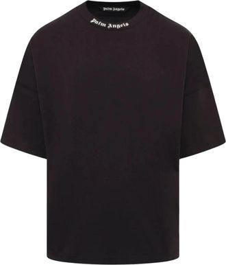 Palm Angels Classic Logo Over T-Shirt - Heren - T-shirts - Zwart - XL - Katoen - Tops