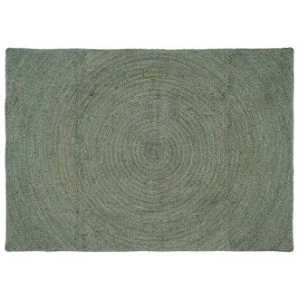 vidaXL Alfombras De &Aacute;rea Verde Oliva 120 X 170 Cm Yute Vidaxl