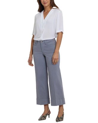 NYDJ Nydj Teresa Shadow Blue Wide Leg Jean