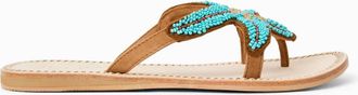 Jack Rogers Womens Starland Beaded Sandal In Turquoise