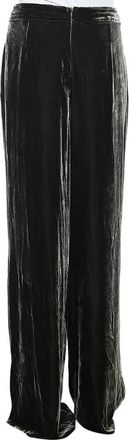 Sportmax Green Velvet Palazzo Pants