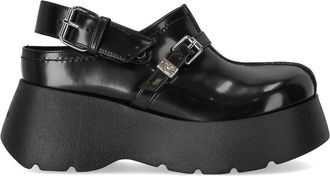 Ganni Schwarzer Plateau-Clog