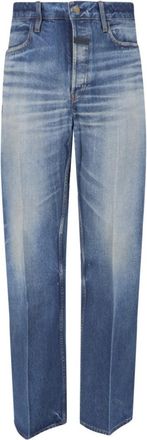 Fear of God Straight Logo Jeans - Blue