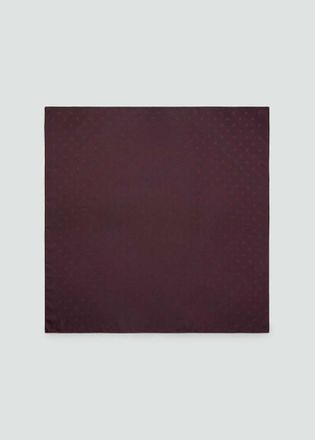 Mango Foulard jacquard pois bordeaux - Donna - Taglia unica - MANGO