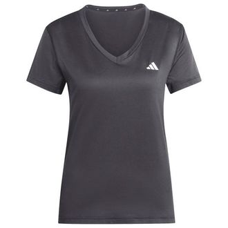 adidas Workout Essentials V-Neck T-Shirt Funktionsshirt f&uuml;r Damen | grau