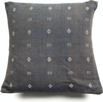 Studio Variously Nira Indigo Hand Spun Organic Cotton Handloom Pillow - Cover Only at Nordstrom