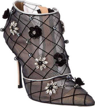 Roger Vivier Satin & Mesh Boot