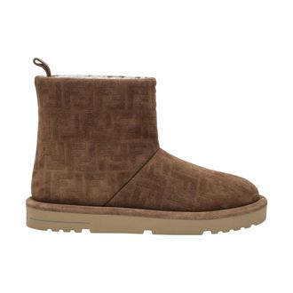 Fendi Ankle Boots - male - Fendi - Winter Boots - Brown - 8 1/2 UK - Shoes