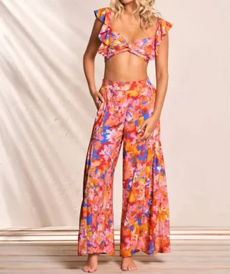 Maaji Supernova Peplum Beachwear Crop Top