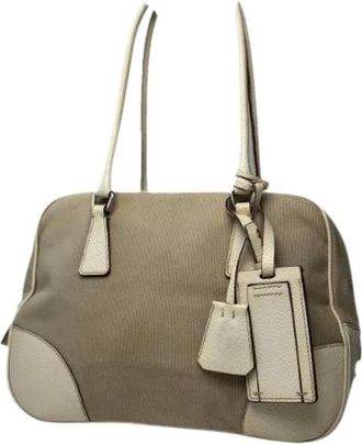 Prada Pre-owned Shoulder Bags, female, White, Size: ONE SIZE Pre-owned Vintage Shoulder Bag