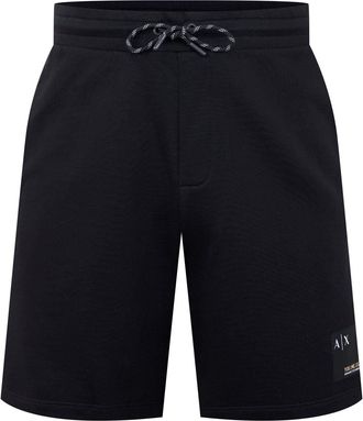A|X Armani Exchange Mens Ax Sweat Shorts in Black - Size X-Small