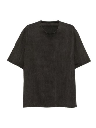 Devoa panelled cotton T-shirt - Grey