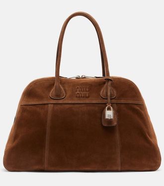 Miu Miu Vivant suede bowling bag